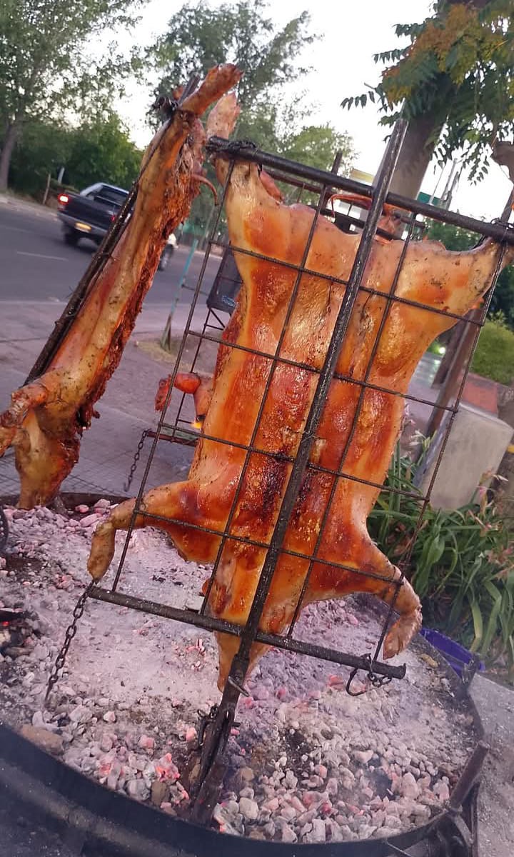 Asado a la estaca